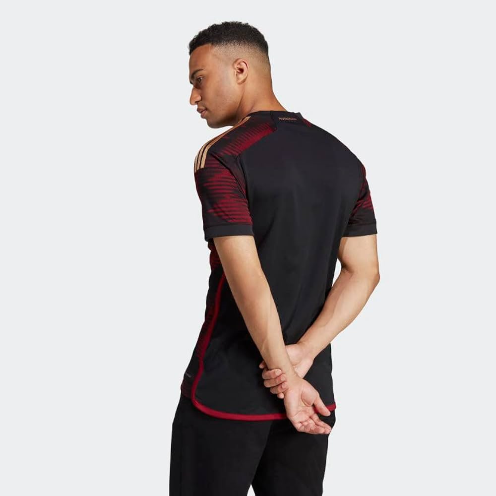 Amazon.com : adidas Germany 22 Away Jersey Men's, Black