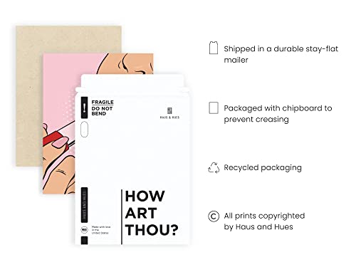 Haus And Hues Baddie Room Decor Lips Wall Art Preppy Room Decor, Pop Art Wall Decor, Trippy Poster, Pop Art Lipstick Pop Art Poster, Boss Lady Wall Art Pink Aesthetic Room Decor, Unframed 12X16 #TOP2