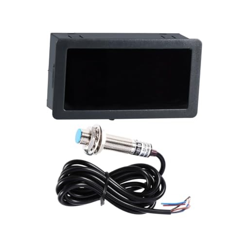 ERINGOGO Digital LED Tachometer Gauge with Hall Proximity Switch Sensor Accurate RPM Measurement for Various Devices Easy Installation Design