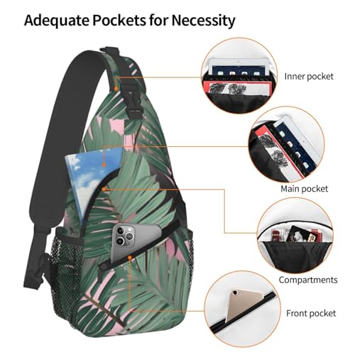 Mochila cruzada bandolera negra LHBWCVN miniatura 4