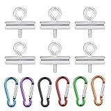 Verpackung und Größe - Paket beinhaltet: 6 Stück M4 Markisenschienenstopper und 6 Stück farbige Karabiner. Schraubendurchmesser: M4 / 4 mm, Ringlochdurchmesser: 10 mm, Größe: 3,3 x 1,5 cm (LxB). Es ist geeignet für 5 mm bis 8,5 mm Markisenschiene.