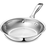 5-PLY STAINLESS STEEL HEATS EVENLY – Five layers of steel and aluminum spread heat evenly and retain heat. No hot spots. Food cooks perfectly edge to center. NON-TOXIC STAINLESS STEEL. NO COATINGS – Food touches only pure steel. No forever chemicals,...