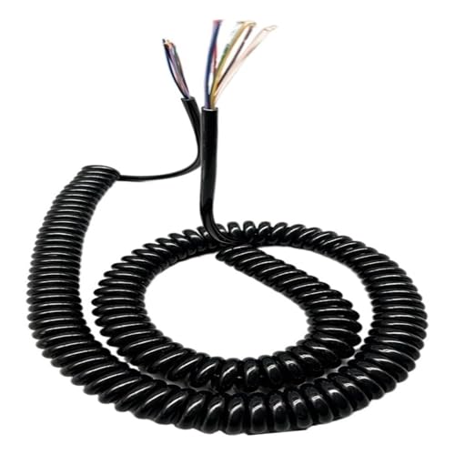 Spring Wire Spiral Extension 24AWG Coiled Power Spring 9 Core