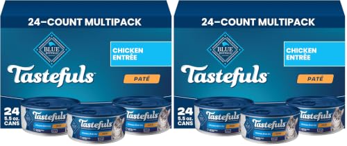 Image of Blue Buffalo Tastefuls Natural Pate Wet Cat Food,Chicken Entree 5.5-oz cans,(Pack of 48)