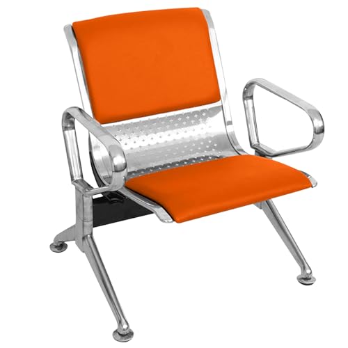 HCZKIUJY Yellow Reception Bench Chair for Office, Airport, Hospital, Bank, Salon & Conference Room – Stylish Guest Seating Solution for Waiting Areas