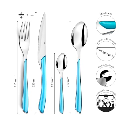 Ménagère 24 couverts en acier inoxydable 18/0 Amefa Eclat finition brillante - 6
