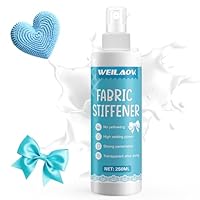 WEILAOK Textilverstärker, Textilhärter -Spray, Textilversteifer Transparent, Fabric Stiffener für Baumwolle, Textilversteifer zum Versteifen von Stoffen, Kleidung, Wolle, Leder, Papier Usw-250ML