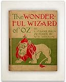 The Wonderful Wizard of Oz Book Cover - 11x14 Unframed Print - Perfect Vintage Book Store Decor and...