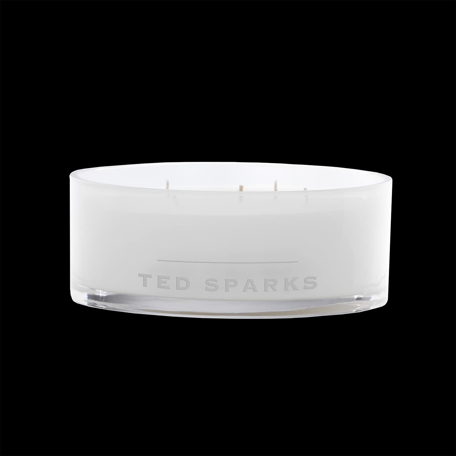 Ted Sparks Balthazar Fresh Linen - Vela aromática blanca de cera de soja, duración de combustión: 50 horas, TED-BZ-CW02