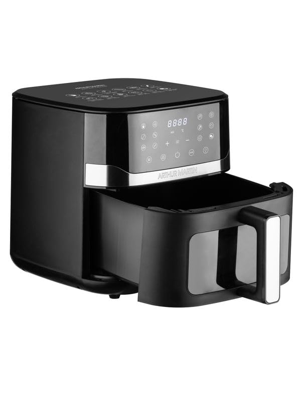 Freidora Sin Aceite Arthur Martin 10l 1800w Negra - Ampaf1800