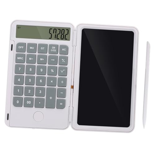 HOMSFOU 1set Portable Handwriting Notepad Calculator Functionality Energy Saving LCD Display for Office Student Use Compact Design for Easy Storage and Comfortable