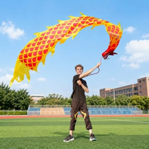 SNAPPSY Hand-Held Dragon Dance Prop Scale Pattern Long Flexible
