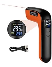 INKBIRD USB Rechargeable Infrared Thermometer Digital Temperature Gun -50℃-550℃(Celcius Only), 12:1 IR Laser Thermometer INK-IFT02, One-Key Operate Auto-Off Instant Thermometer for Pizza Oven Cooking