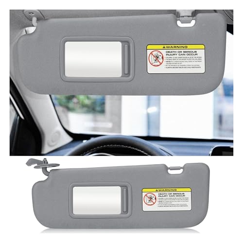 Car Sun Visor Compatible with Hyundai Elantra 2011-2015 Replaces Sunvisor 852103X000 852203X000 Driver Passenger Side Shade(Beige Right Side 1pc) - Thumbnail 2