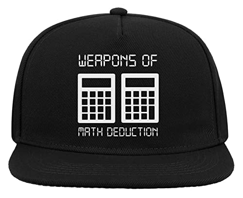 Gorra de béisbol con visera plana Snapback de 5 paneles en color negro y talla única ajustable