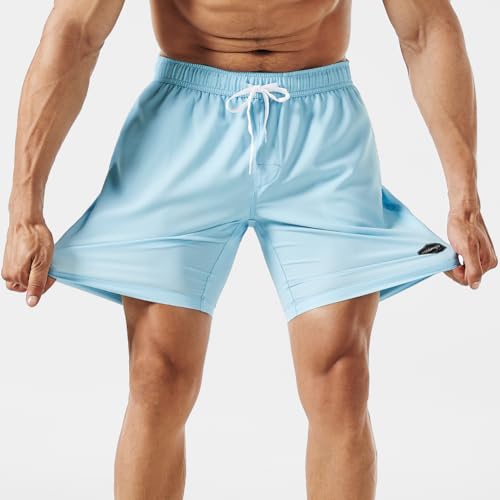 Image of maamgic Mens 7 inch Stretch Swim Trunks Quick Dry Mesh Lining Swimwear Bathing Suits