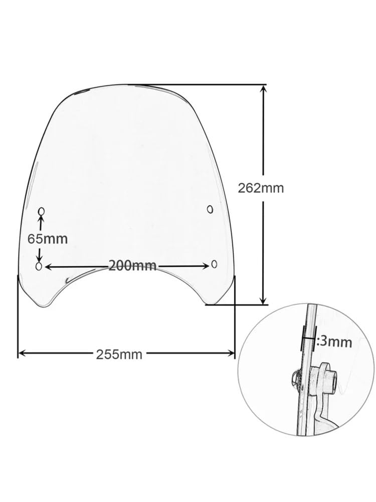 Moto Deflector Viento Parabrisas Parabrisas de Motocicleta para Bonneville para Bobber 2017-2025 deflectores Aire del Motor la Pantalla Escudo Viento