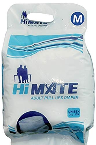 Image of hi mate premium adult pant style diapers in 100 pc combo pack (medium)