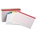 Color Coded Bar Ruled Index Cards 3 x 5 Assorted Colors 100/Pack