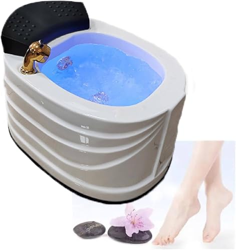 Spa de pies acrílico con masaje y drenaje automático