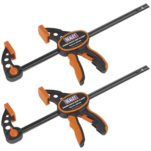 Sealey Quick Bar Clamp 300mm - 2pc Set - QBC3002
