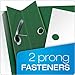 Oxford Report Covers, Clear Front, Letter Size Folder with Prongs, for Presentation at School or Office, Hunter Green, 25 per Box (55856EE)
