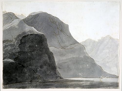 Impression d'art Lac de Côme : poster rétro chic et élégant pour grand mur de salon