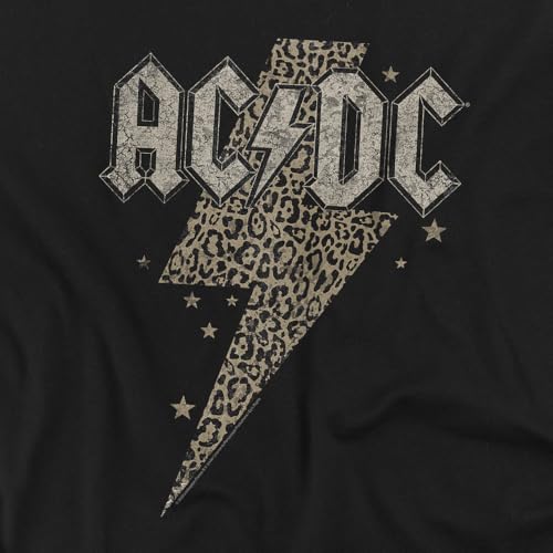 Popfunk ACDC Leopard Bolt Unisex Adult T Shirt2