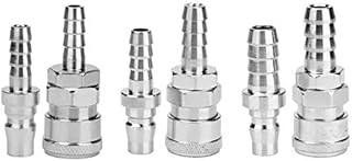 Xucus 20Pcs/Set Iron Galvanized Pneumatic Hose Quick Coupler Air Compressor Connector Kit Line Hose Fittings - (Color: SH40 and PH40)