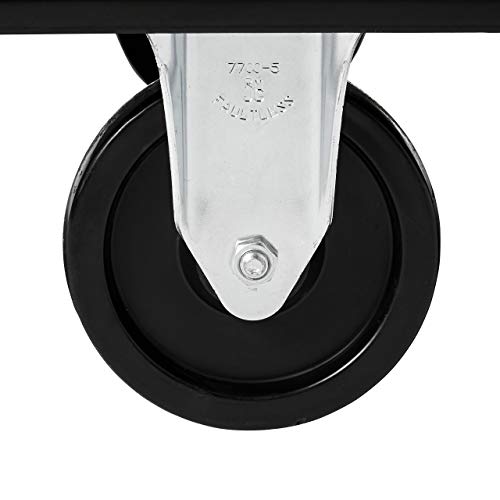 Rubbermaid Commercial Products Bulk Cube Truck with Wheels, 8 Cu. Ft., Black, Transport up to 300 lb. of Waste/Laundry/Linen/Supply/Packaging Material for Hospital/Hotel/School - Thumbnail 6