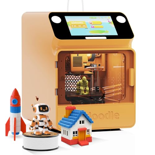 3D Printer for Kids, Safe for Children, Toy 3D Printer, STEM Learning Mate, Wi-Fi & App Control, Weekly Update Toy Library, Touch Screen, Mini Size, Easy Setting/One Click to Print
