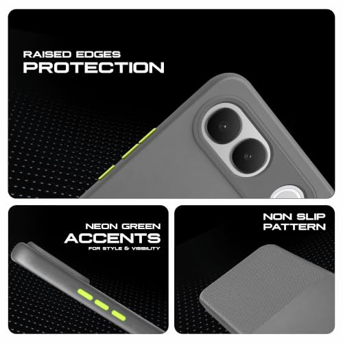 Image of AIBEX Premium Back Cover Case Compatible for Vivo S2 5G | Scratch & Drop Tested Shockproof Matte Texture Case with Soft Microfibre Lining | Slim Fit Cover Anti-Scratch - Grey