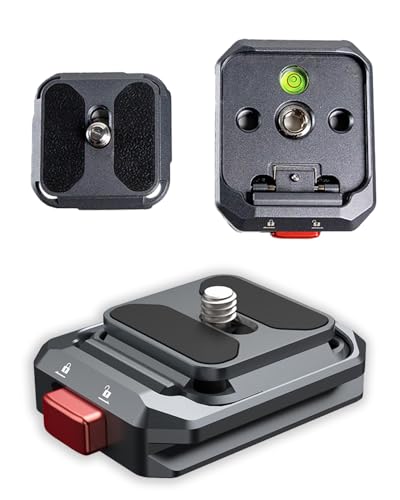 Image of IFOOTAGE Quick Release Kit Q38,Square Arca Swiss 38mm Quick Release Plate, Aluminum Alloy, Compatible SLR,VCR,Mirrorless Cameras,Cell Phone Clips