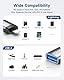 RAVIAD Lightning auf USB Adapter, iPhone USB Stick Adapter Kompakter USB 3.0-OTG-Adapter für iPhone/i-Pad, Unterstützt Flash-Laufwerk, Hubs, MIDI Keyboard, Maus, Tastatur, Kamera, Kartenleser