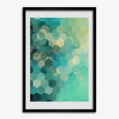 Cadre MDF 50x70 cm Tulup avec photo de peinture abstraite pour tableau décoratif moderne