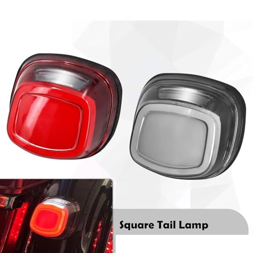 Feu Stop Motocyclette à LED Rouge et Gris pour Harley Touring Dyna
