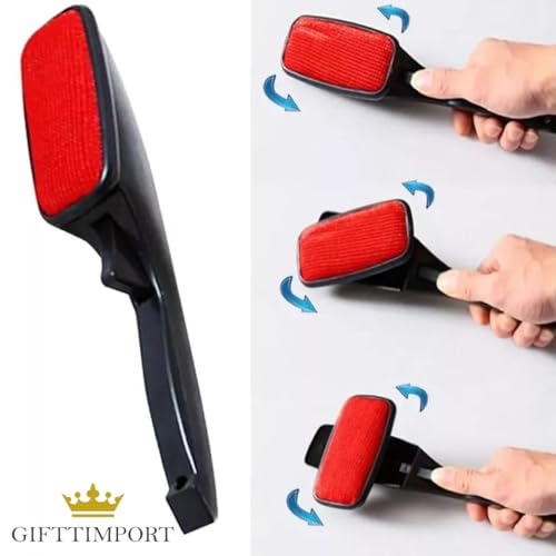 Escova Tira Pelo Giratória Mágica Removedora Tira Pelos De Roupa Sofá Cães Gatos Rolinho Tira Pelos