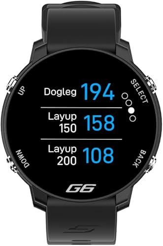 Miniatura 5 de Shot Scope G6 - Reloj con GPS, 38 k+ cursos precargados, mapas de agujeros completos, juegos de 2 correas (negro y gris), color Sceen, reloj de golf