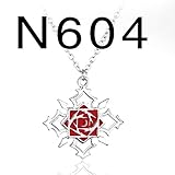 Davitu Anime Vampire Knight Rose Cross Yuki Silver Jewelry Accessories Choker Necklace Charm Pendant...