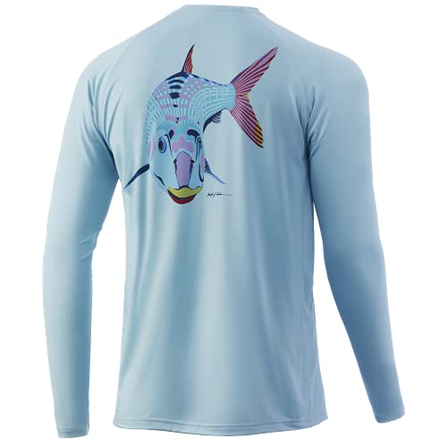 Fishing shirt anti-UV avec le HUK Vc Pursuit t-shirt homme à manches longues