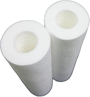 1 micron 10" x 2.5" Whole House Water Filter Cartridge | Sediment Water Filter Replacement for 10 Inches Reverse Osmosis System Compatible with Culligan, Pentek, and Other Brands | Pack of 2