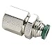 Parker Hannifin 68PLP-2-0 Prestolok PLP Nickel Plated Brass Male Connector Push-to-Connect Fitting, 1/8" Push-to-Connect Tube x 10-32 UNF