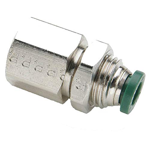 Parker Hannifin 68PLP-2-0-pk5 Prestolok PLP Male Connector Push-to-Connect Fitting, Nickel Plated Brass, 1/8