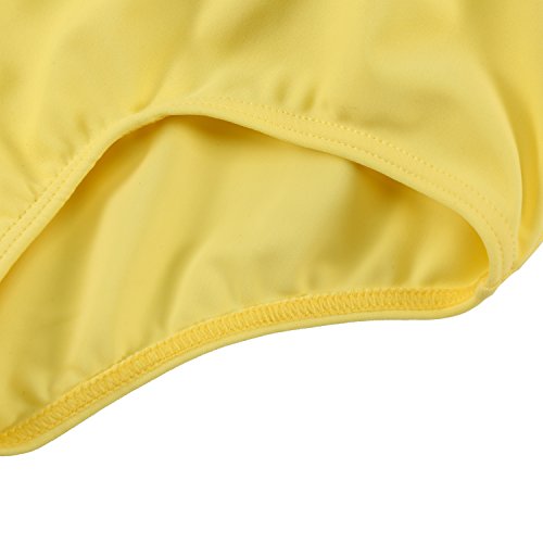 Wowelife Baby Float Suit with Arm Bands Toddler Floating Swimsuit with 8 Removable Buoyancy Sticks for Boys and Girls, 1-4 Years (Yellow Fruit, M(Chest 60,Length 42cm))