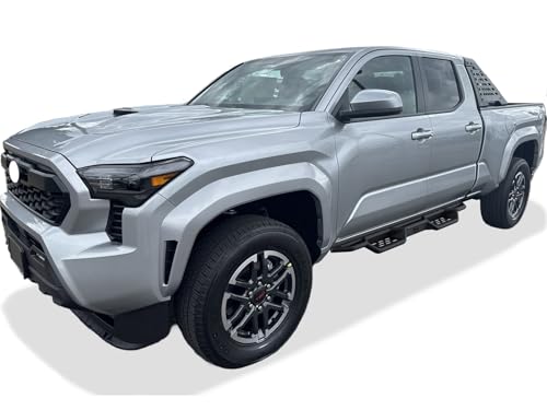 Barras laterales tubulares negras 6 pulg para Toyota Tacoma miniatura 6