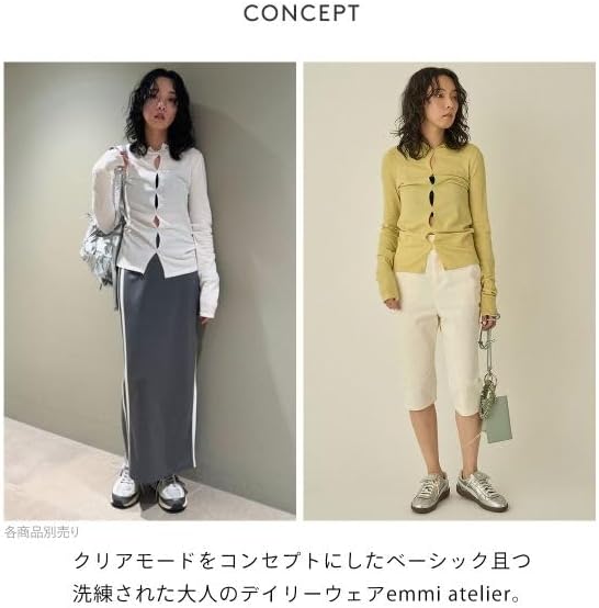 emmi エミ　2way スラブ天竺トップス 2wayスラブ天竺トップス(Tシャツ/カットソー)｜トップス｜emmi
