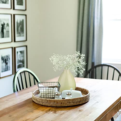 Decoratieve tulpenvaas, set van 2 vazen voor gedroogde bloemen, bloemenvazen, decoratieve vaas voor woonkamer slaapkamer kantoor, hoogte 16 cm/12,5 cm - Afbeelding 6