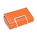 CHARMING TAILOR Small Crocodile Print Clutch Bag PU Alligator Handbag Women’s Clutch Purse (Orange)