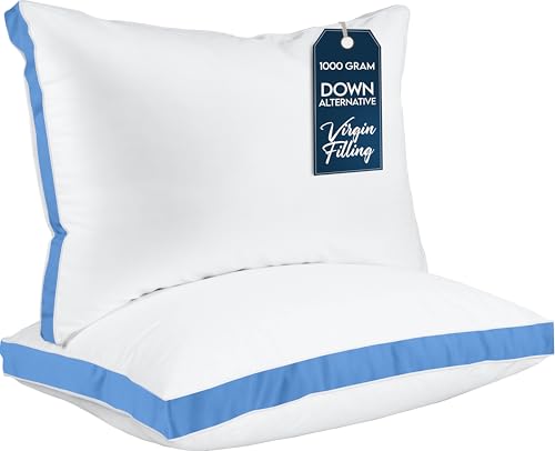 Utopia Bedding Bed Pillows for Sleeping Queen Size (Blue), Set