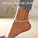 QJLE Tennis Ankle Bracelets for Women,3mm Cubic Zirconia Silver Anklet for Women Adjustable Cute Summer Beach Anklets Jewelry